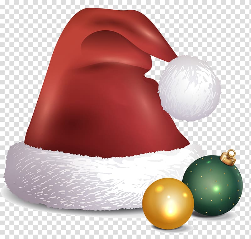 Santa Claus Santa suit Christmas Hat, Santa Hat transparent background PNG clipart