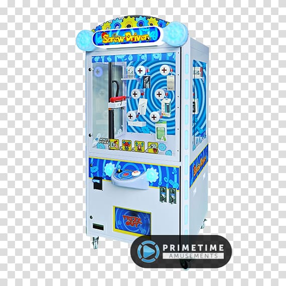 Arcade game Amusement arcade Claw crane Merchandiser, screw transparent background PNG clipart