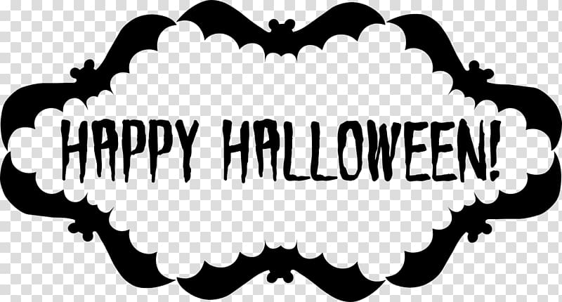 Black & White Festival Halloween Jack-o\'-lantern , Halloween transparent background PNG clipart