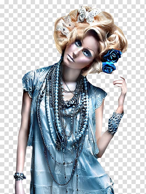 Blue Color Azure Woman Bust, woman transparent background PNG clipart