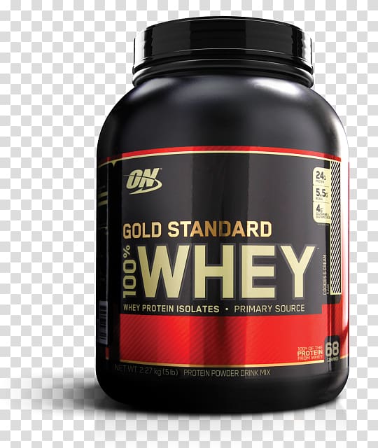 Dietary supplement Whey protein Optimum Nutrition Gold Standard 100% Whey Bodybuilding supplement, whey transparent background PNG clipart