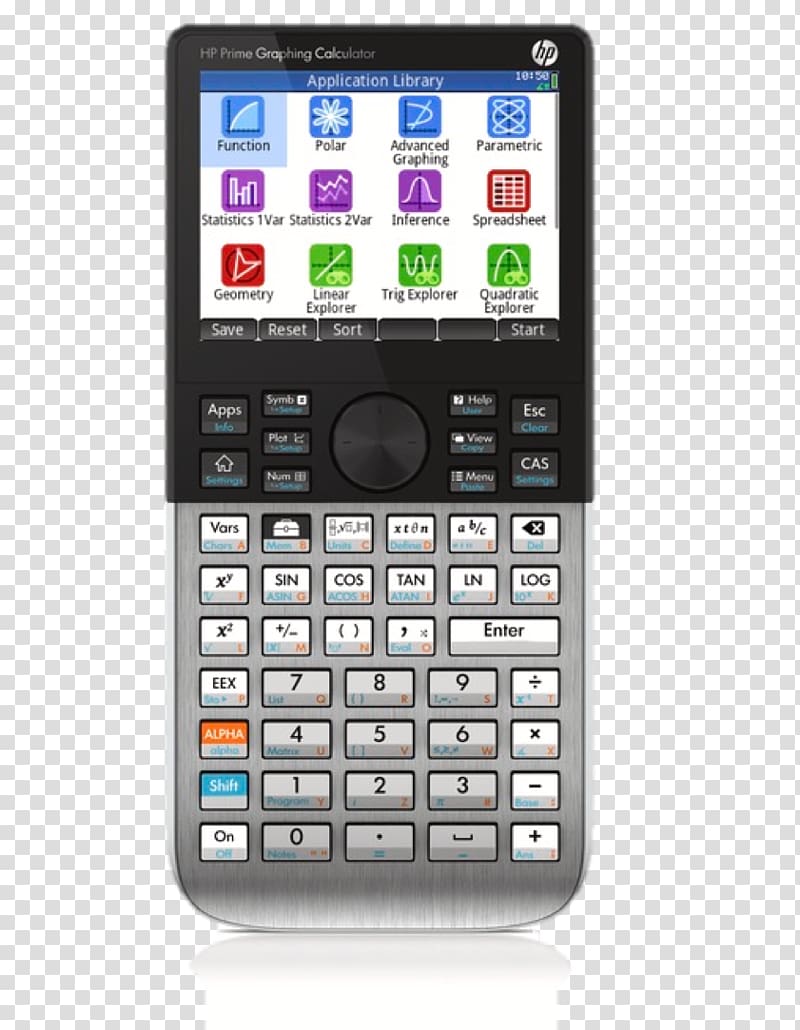HP Prime Graphing calculator Computer algebra system Hewlett-Packard, calculator transparent background PNG clipart