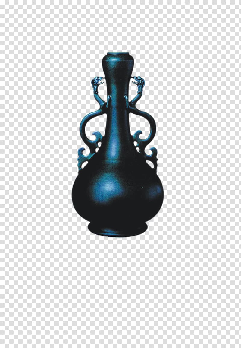 Antique Porcelain Vase, Retro vase transparent background PNG clipart