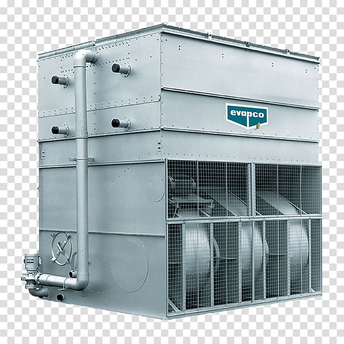 Evaporative cooler Condenser Cooling tower Evapco, Inc. Refrigeration, condenser tower transparent background PNG clipart
