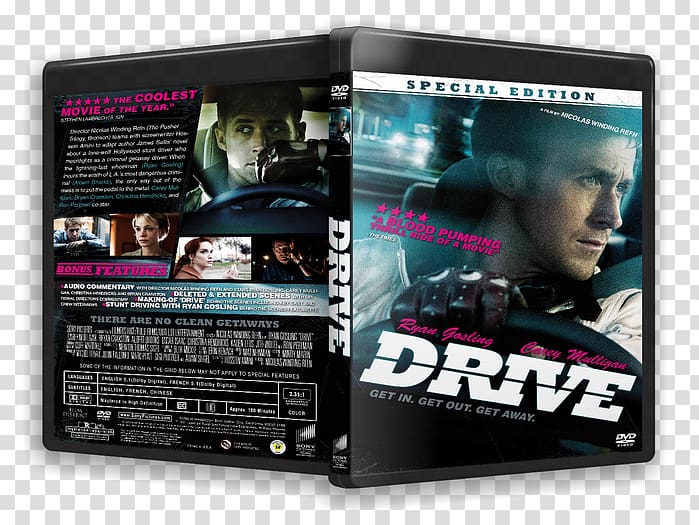 Ryan Gosling Drive Poster Film DVD, Ryan Gosling transparent background PNG clipart