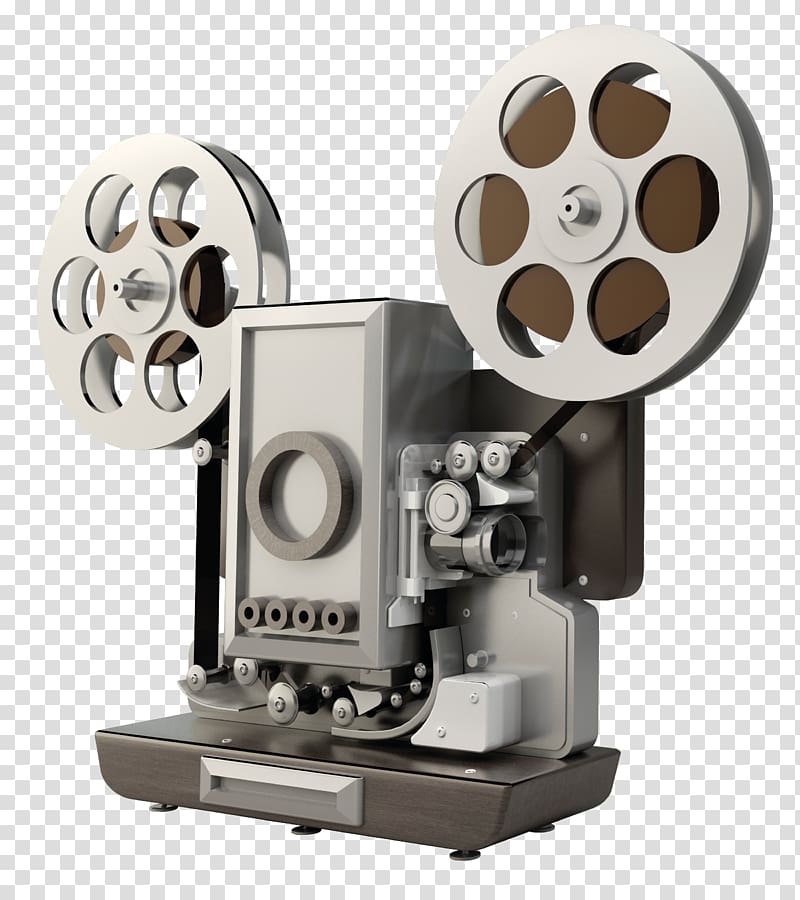 gray film reel player, Film Movie projector, Movie Projector HD material transparent background PNG clipart