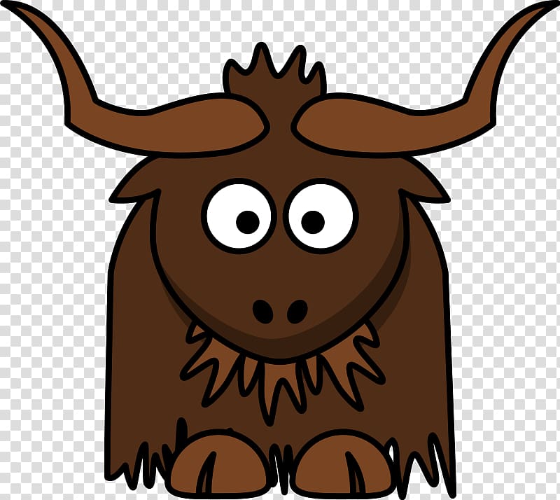 Domestic yak Cartoon Cattle T-shirt , Elephant Cartoons transparent background PNG clipart