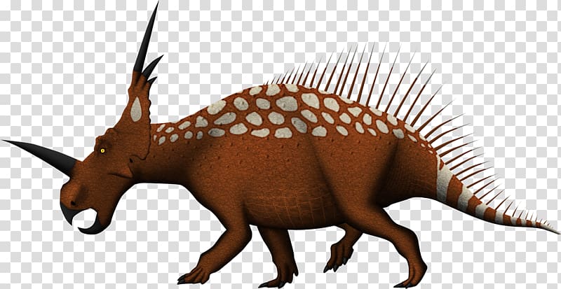 Dinosaur Styracosaurus Triceratops Dromaeosaurus Parasaurolophus, dinosaur transparent background PNG clipart