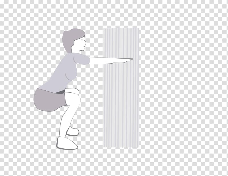 Shoulder Cartoon, squatting transparent background PNG clipart