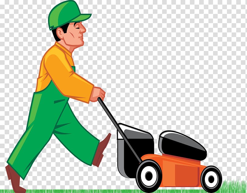 Lawn mower Cutting , Cutting Grass transparent background PNG clipart