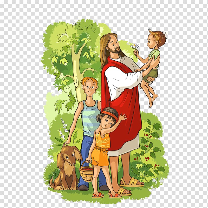 Child Jesus Bible Illustration, Jesus resurrected holding the child ...