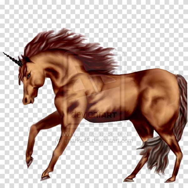 Stallion Mustang Animation Wild horse Pony, unicorn horn transparent background PNG clipart