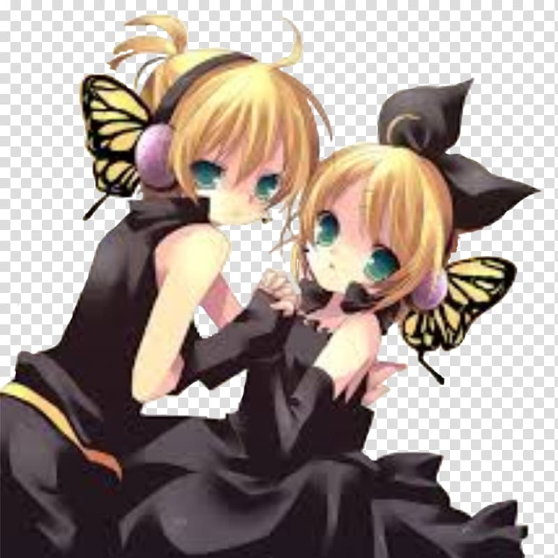 Kagamine Rin/Len Vocaloid Hatsune Miku Animation, twins transparent background PNG clipart