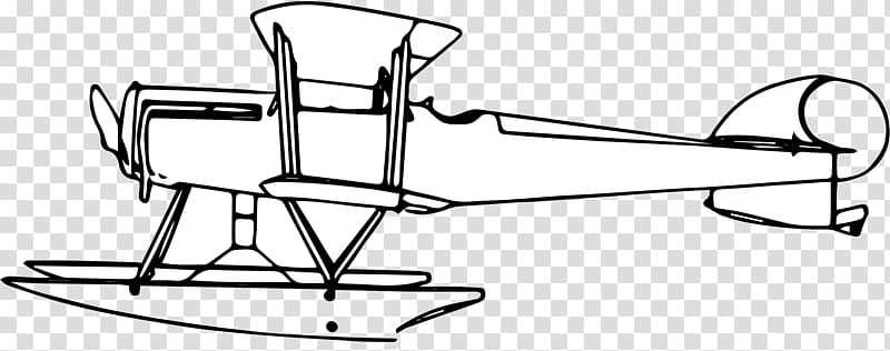 Airplane Seaplane Line art , airplane transparent background PNG clipart