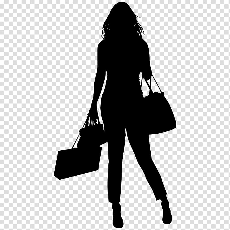 Silhouette Shopping Bags & Trolleys Fashion Shopping Bags & Trolleys, Silhouette transparent background PNG clipart