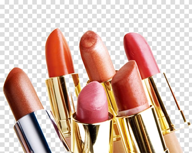 six red lipsticks, Lipstick Cosmetics Lip gloss Fashion , Cosmetics Lipstick transparent background PNG clipart