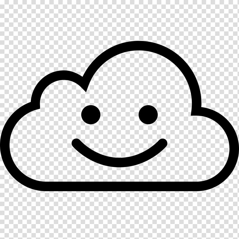 cartoon cloud with face