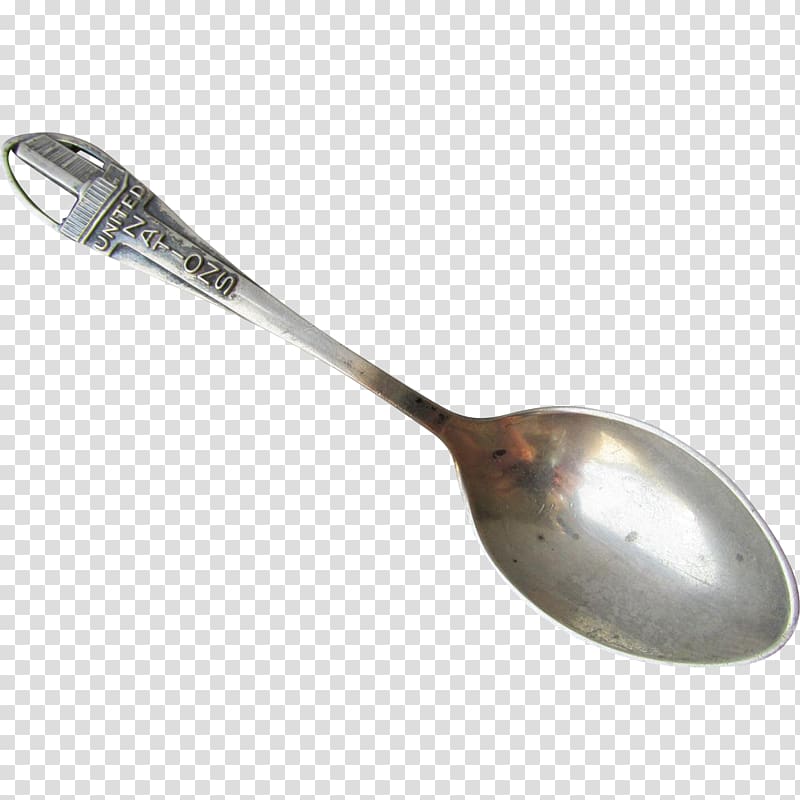 Souvenir spoon Sterling silver Hallmark, spoon transparent background PNG clipart