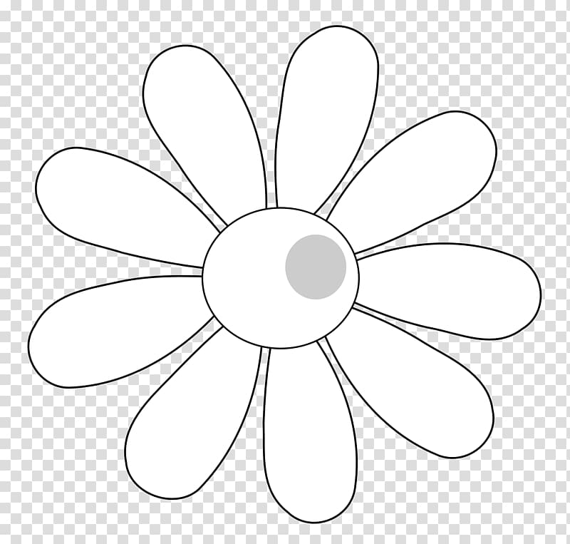 Coloring book Common daisy Flower , Of Black And White Flowers transparent background PNG clipart