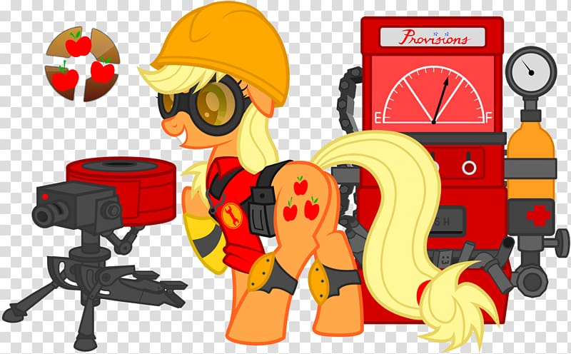 Applejack Team Fortress 2 My Little Pony: Friendship Is Magic fandom Twilight Sparkle, engineer transparent background PNG clipart