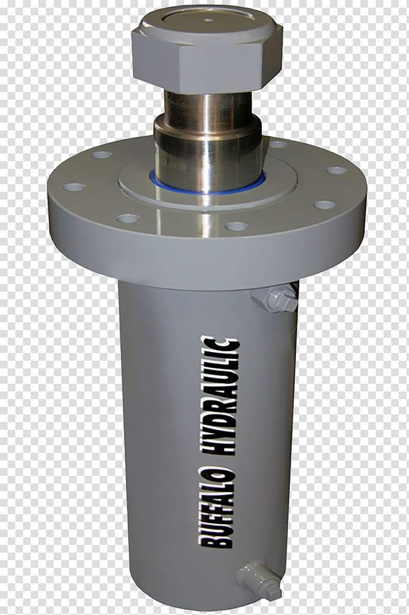 Hydraulic cylinder Hydraulic press Flange Hydraulics, cast cylinder transparent background PNG clipart