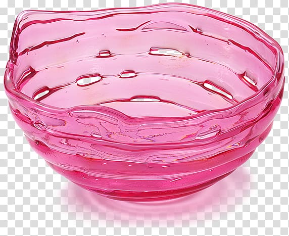 Bowl Pink M, round material transparent background PNG clipart