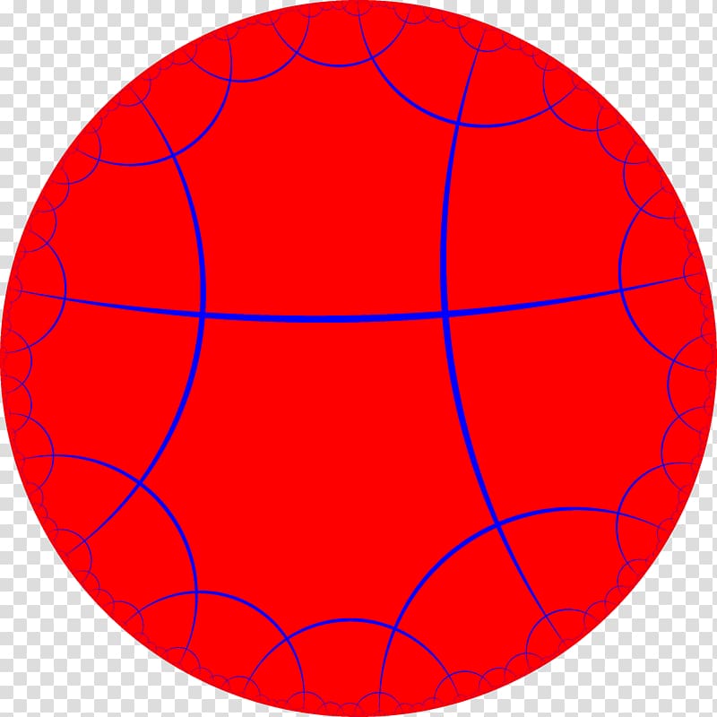 Order-8 octagonal tiling Geometry Wikipedia Schläfli symbol Point, red circle transparent background PNG clipart