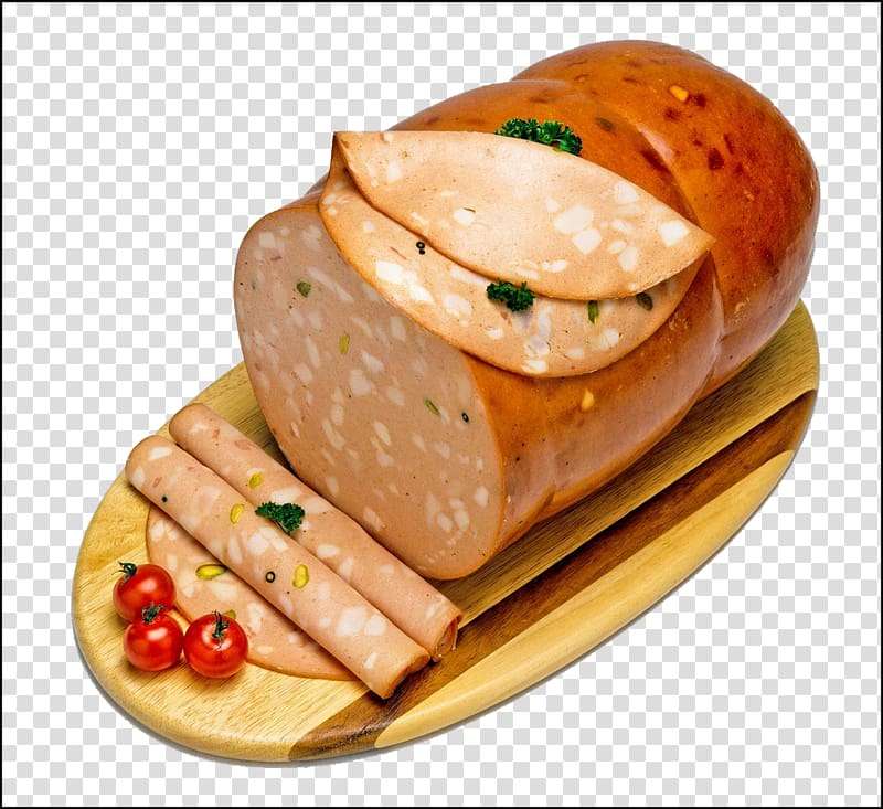 Bratwurst Sausage Ham Bockwurst Mortadella, Ham transparent background PNG clipart