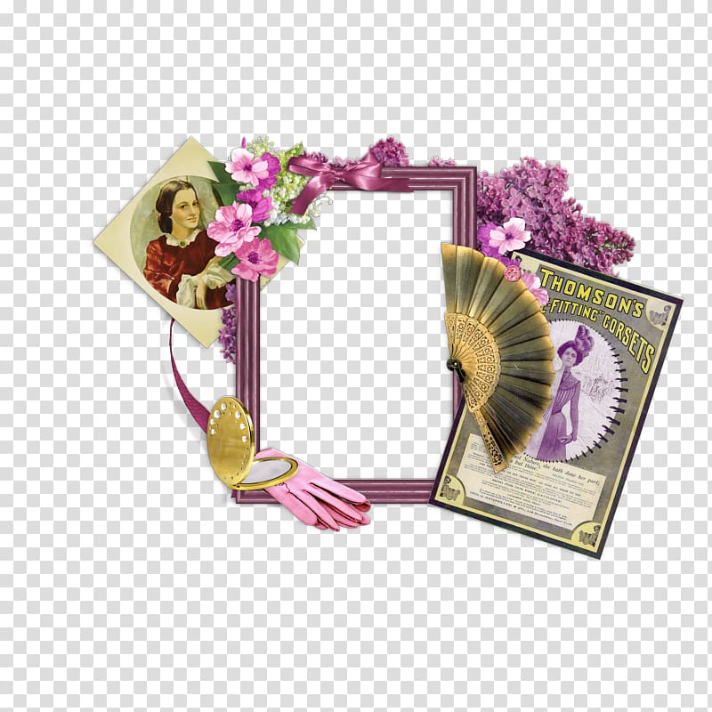 Frames Flower Cross-stitch Floral design , flower transparent background PNG clipart