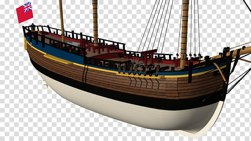 Sailing ship HMS Endeavour HM Bark Endeavour Replica Carrack, bark transparent background PNG clipart