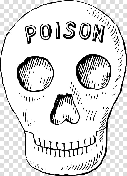 Calavera Skull Human skeleton , Poisoning transparent background PNG clipart