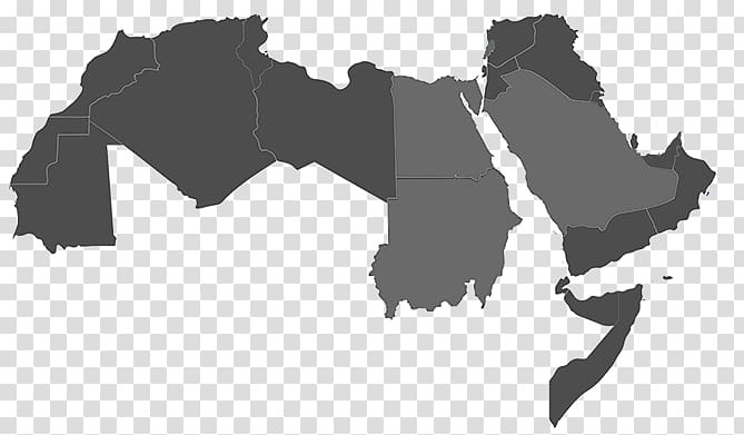 Middle East North Africa Arab world Map, map transparent background PNG clipart