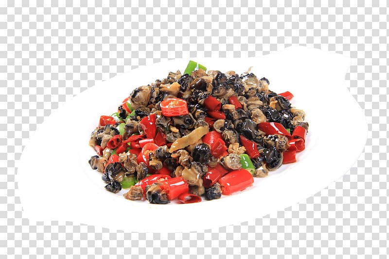 Chili con carne Viviparidae Meat Capsicum annuum Stir frying, Red pepper fried river snail transparent background PNG clipart