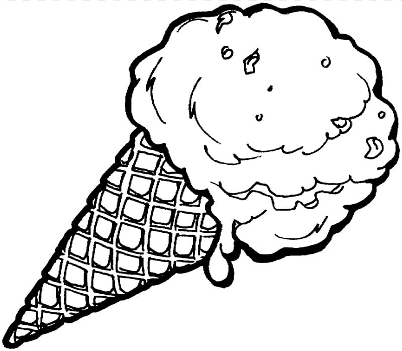 Ice Cream Cones Banana split Sundae, Create Your Own Coloring Book transparent background PNG clipart