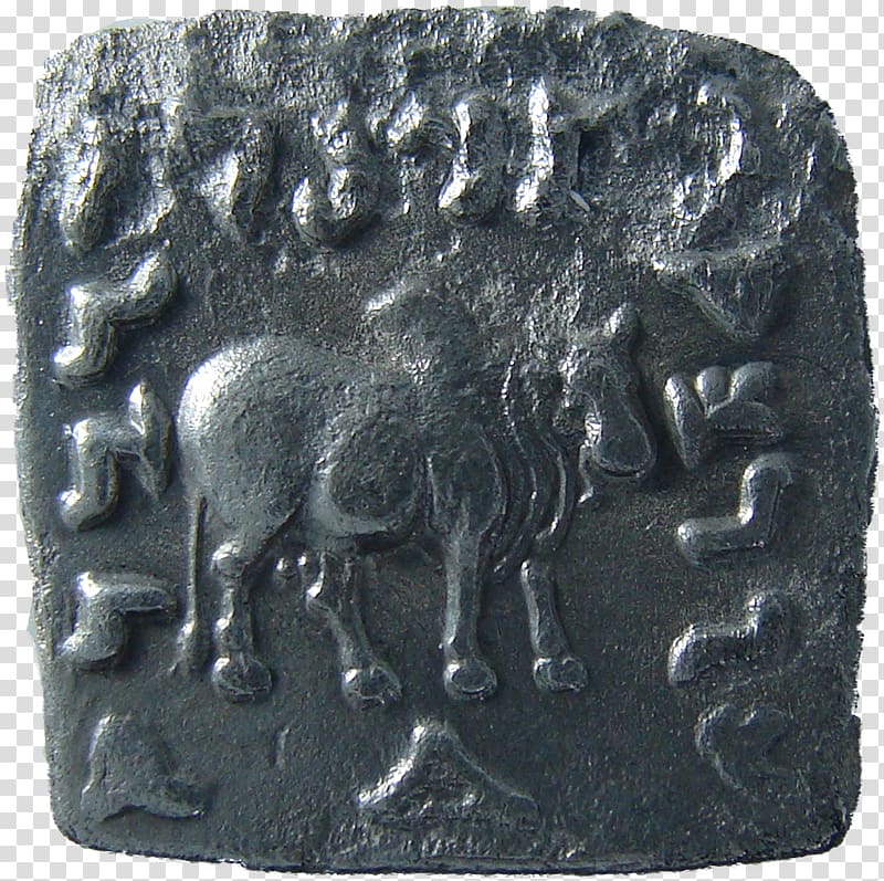 Satavahana dynasty Coin Silver Ancient history Karshapana, Coin transparent background PNG clipart
