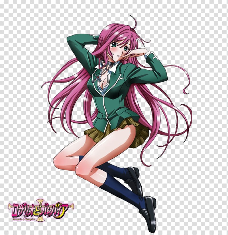 Moka Akashiya Rosario + Vampire Mangaka Anime, Anime transparent background PNG clipart