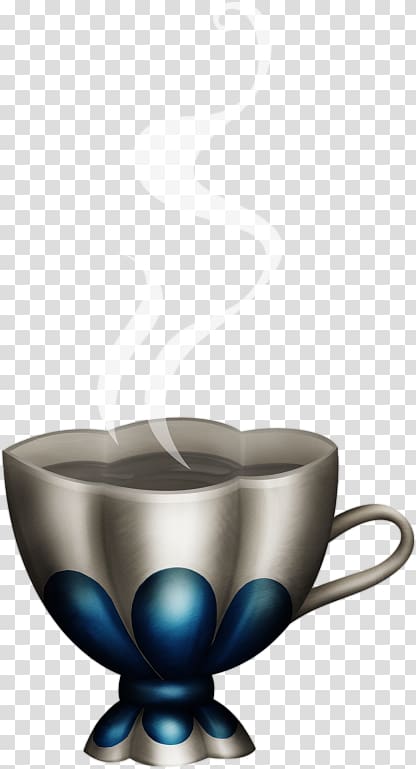 Coffee cup Teacup, European blue vintage teacup transparent background PNG clipart