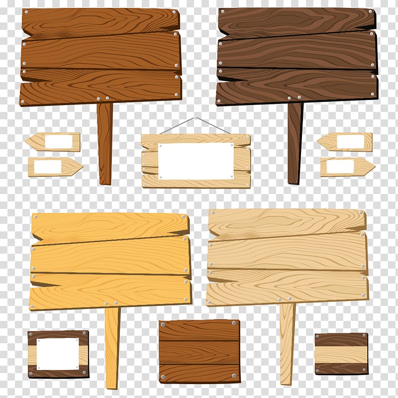 wood signs transparent background PNG clipart
