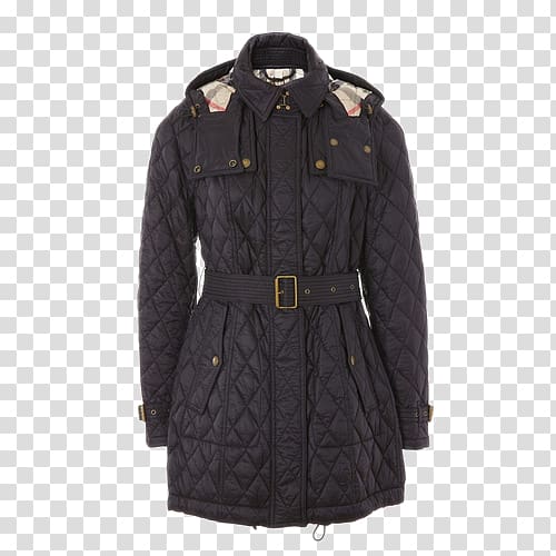 Overcoat, Ms. black polyester jacket transparent background PNG clipart