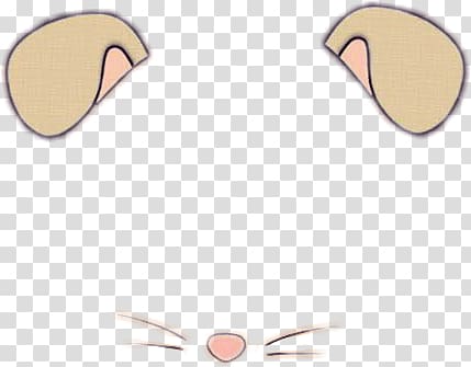 bunny , Snapchat Mouse Ears Filter transparent background PNG clipart