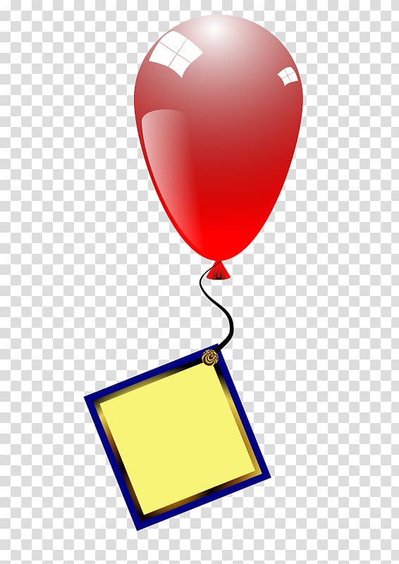 Balloon , Red balloon with the cards transparent background PNG clipart