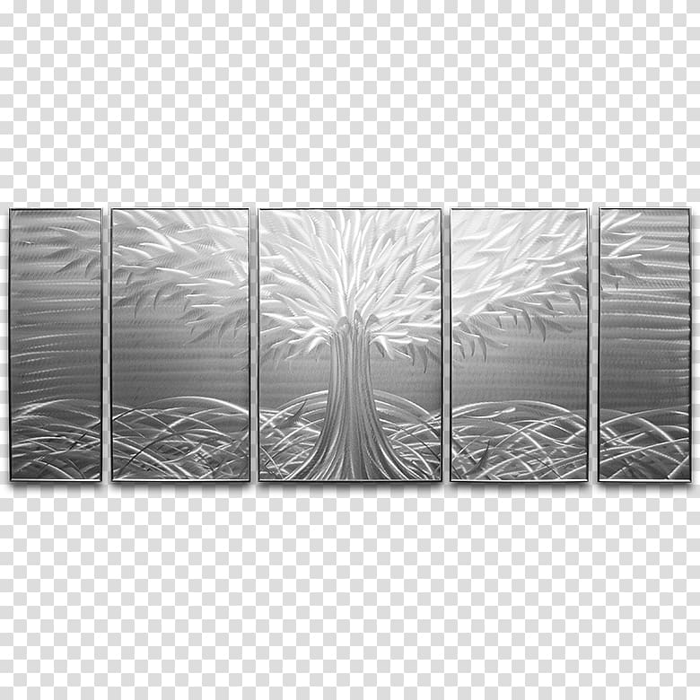 Tree of life Metal Silver, tree transparent background PNG clipart