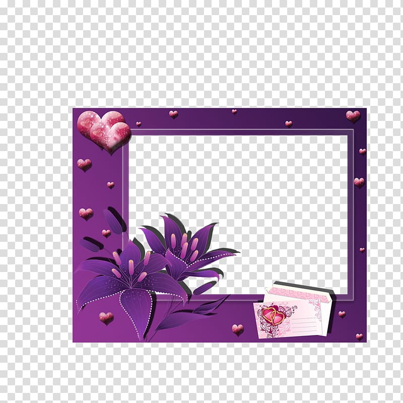 Los Caminantes, Purple Frame transparent background PNG clipart