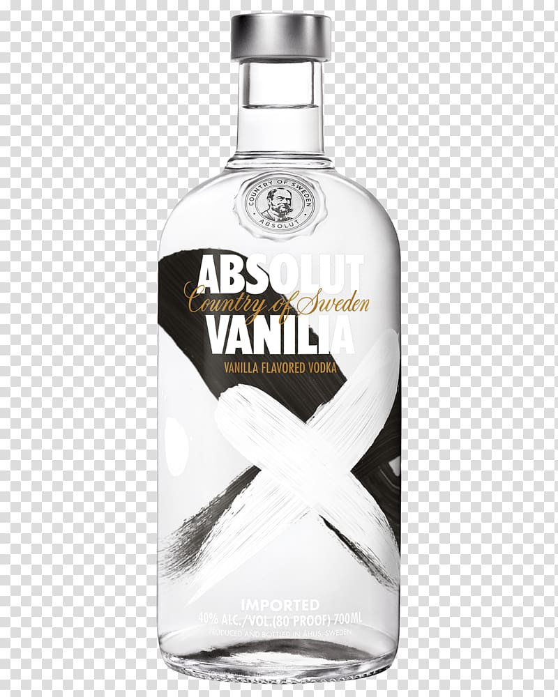 Absolut Vodka Distilled beverage Flavor Vanilla, vodka transparent background PNG clipart