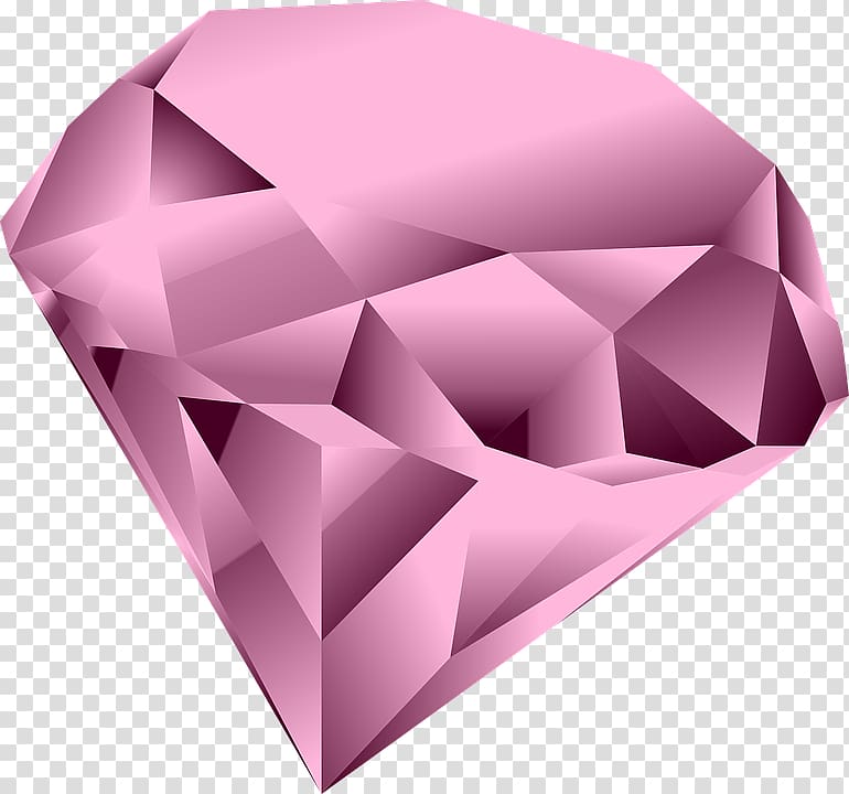 Pink diamond , Pink Diamond Heart transparent background PNG clipart