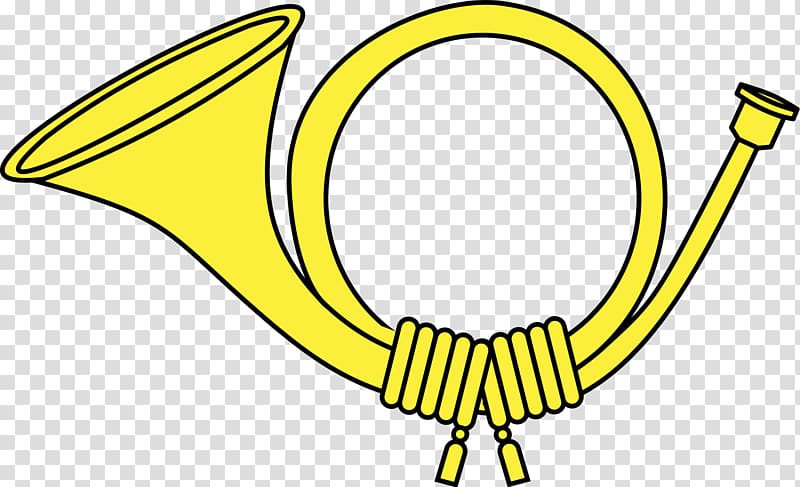 yellow horn , Yellow Post Horn transparent background PNG clipart