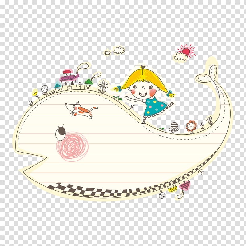 Child Girl Playground Illustration, Shark Creative Building transparent background PNG clipart