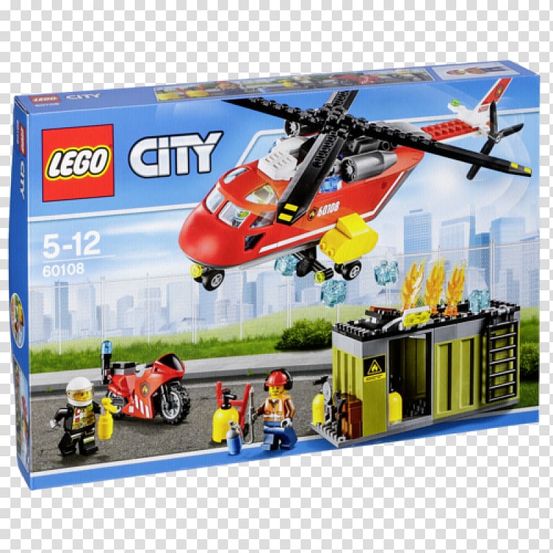 LEGO 60108 City Fire Response Unit Lego City Toy block, toy transparent background PNG clipart