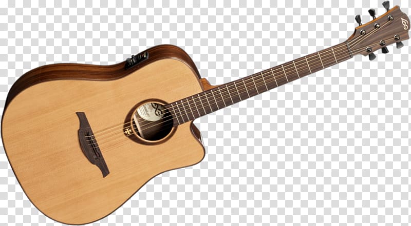 Lag Acoustic-electric guitar Acoustic guitar Dreadnought Cutaway, Acoustic Guitar transparent background PNG clipart