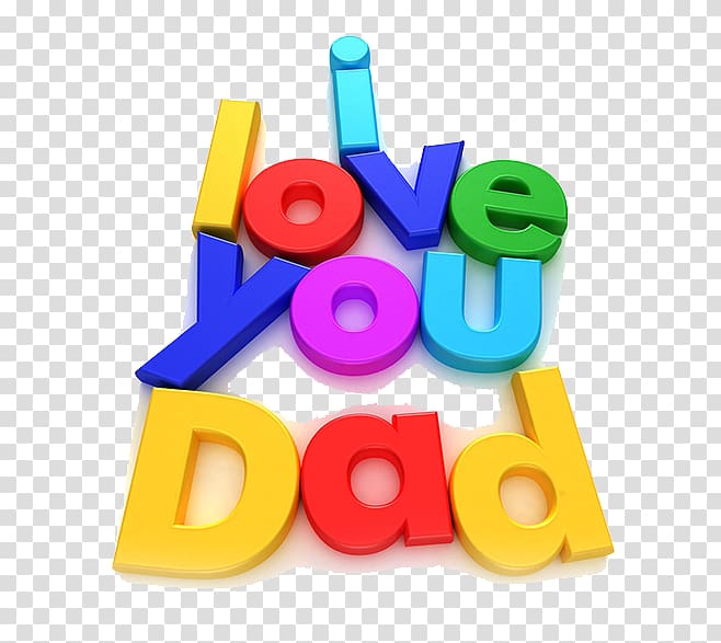 I love you dad illustration, Fathers Day Family Father figure , Father\'s Day elements transparent background PNG clipart